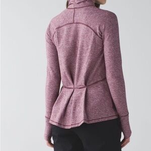 Lululemon Warm your core long sleeve- rulu- Heathered Bordeaux